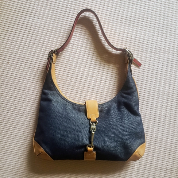 SOLD - COACH Vintage  Y2K  Hampton Hobo Purse - Denim - Picture 3 of 13